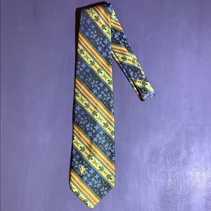Vintage Bronzini Polyester 4” Wide 1970s Tie